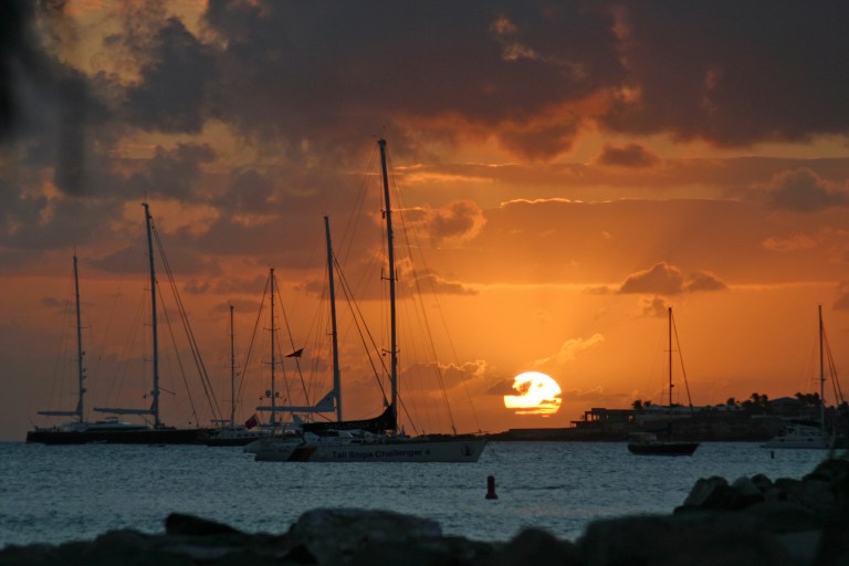 SXM Sunset Simpson Bay03092009